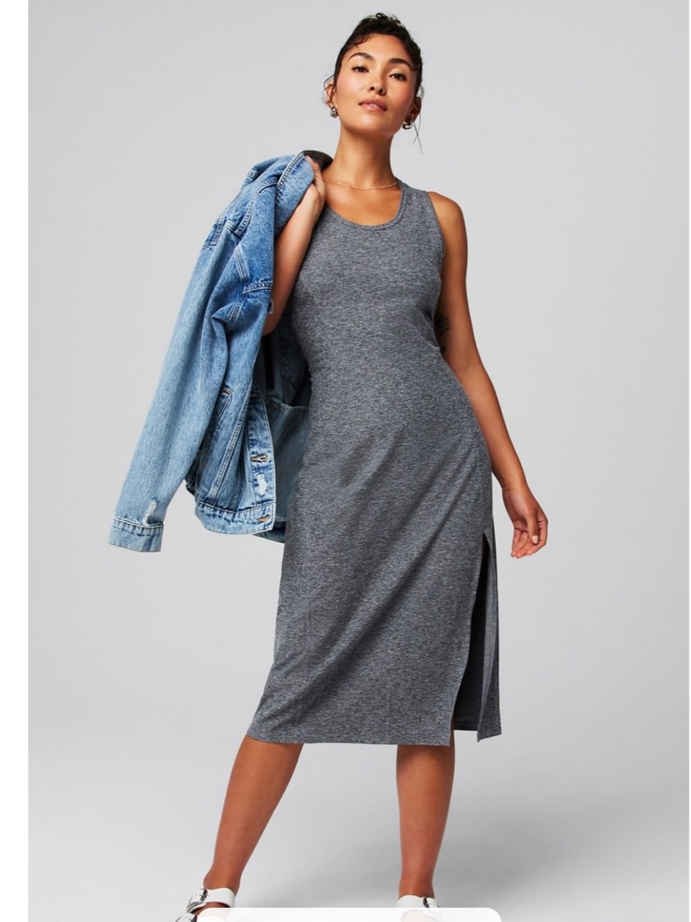 FABLETICS Cloud Jersey Midi Dress size Medium